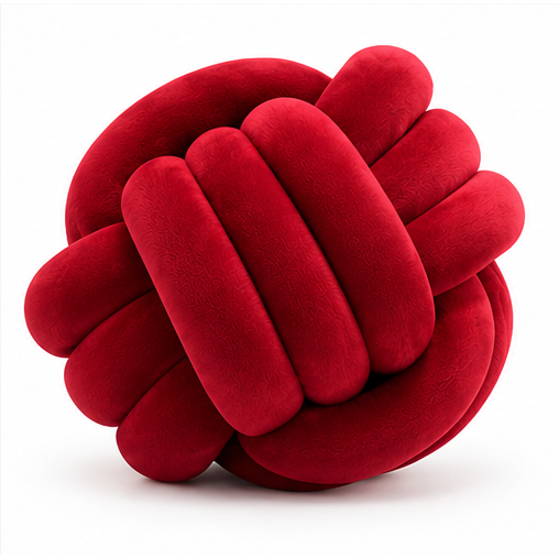 CloudKnot Velvet Cushion