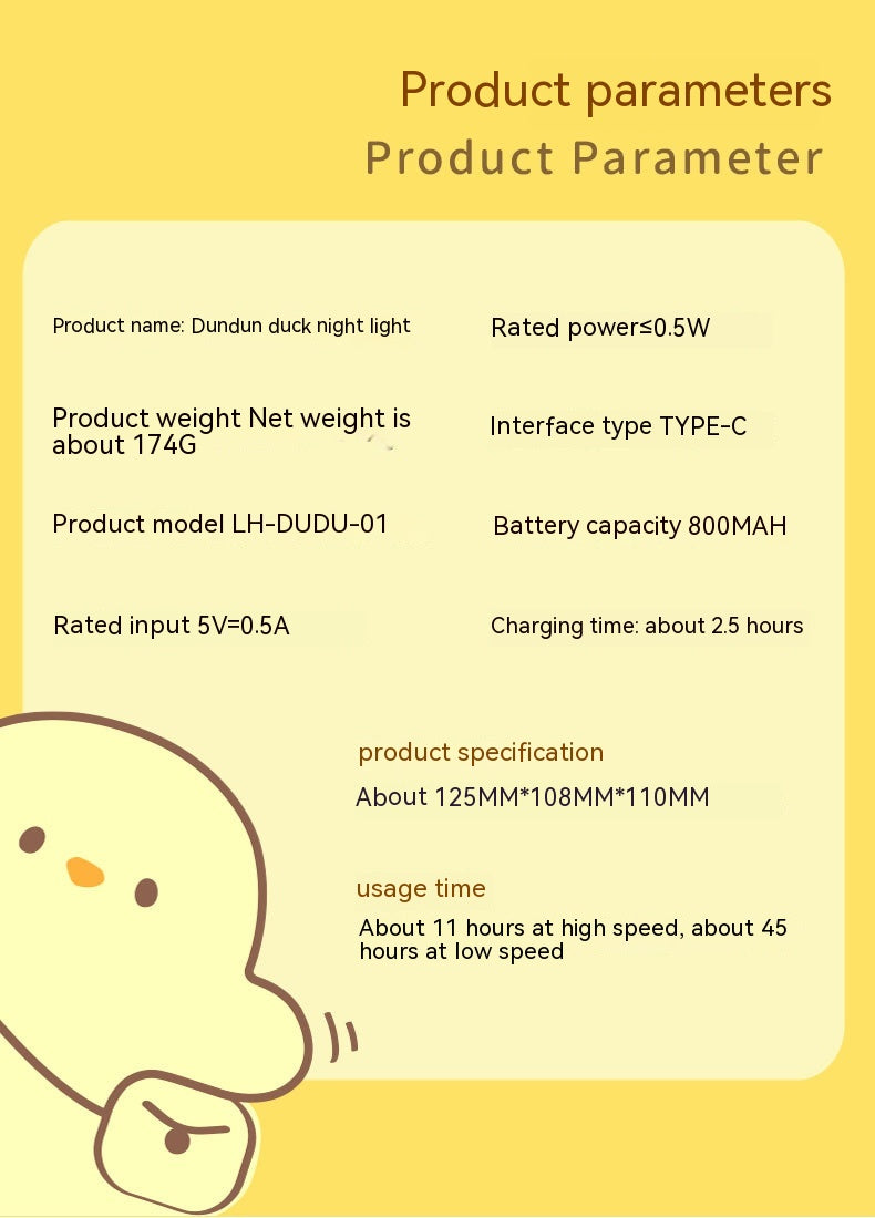 Ducky Glow Night Light 🦆✨