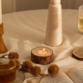 Wood Candle Holder