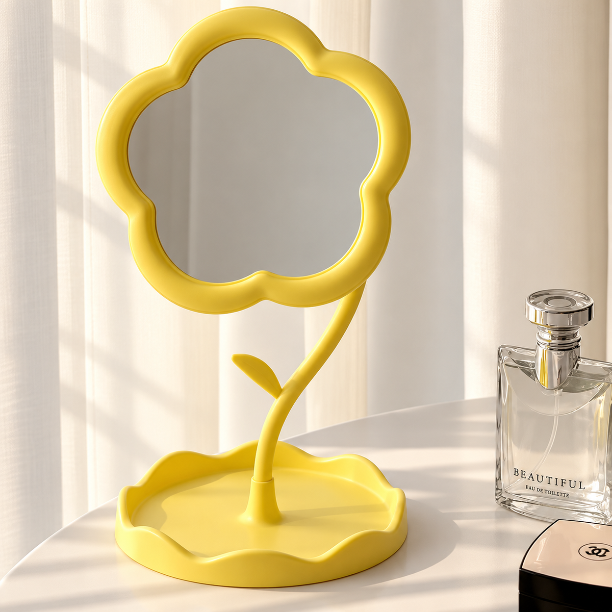 Daisy Bloom Desktop Mirror