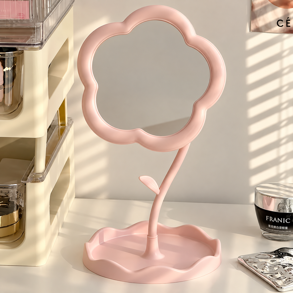 Daisy Bloom Desktop Mirror